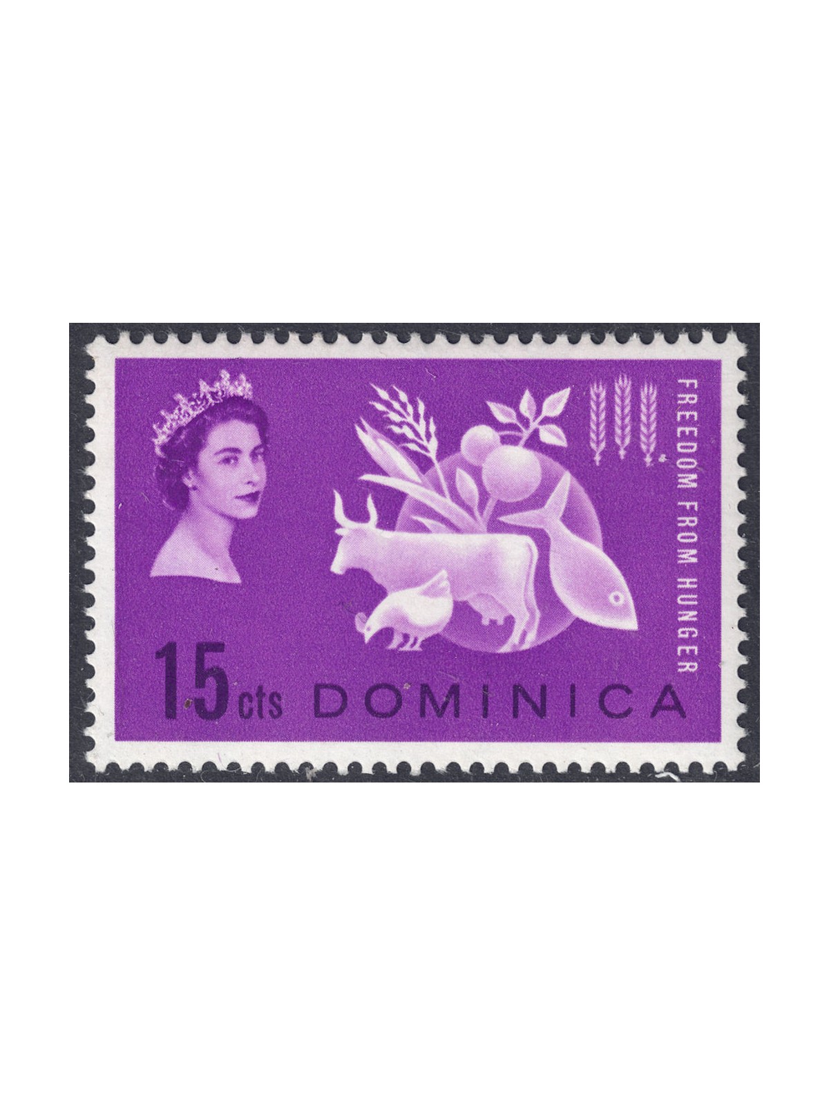 DOMINICA 1963 Campaign against hunger MNH**