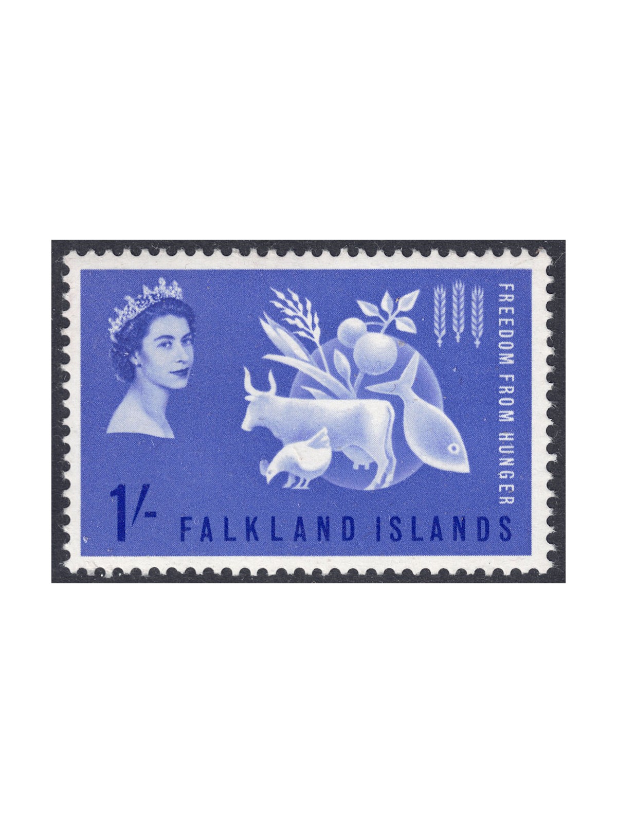FALKLAND 1963 Campaign Against Hunger MNH**