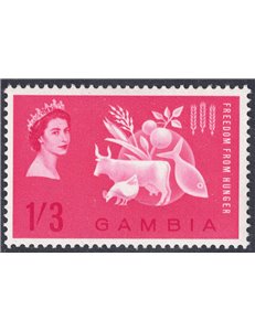 GAMBIA 1963 Campagna contro la fame MNH**