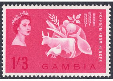 GAMBIA 1963 Campagna contro la fame MNH**