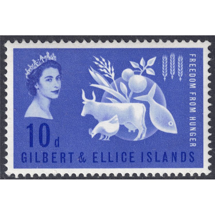 GILBERT & ELLICE ISLANDS 1963 Campagna contro la fame MNH**
