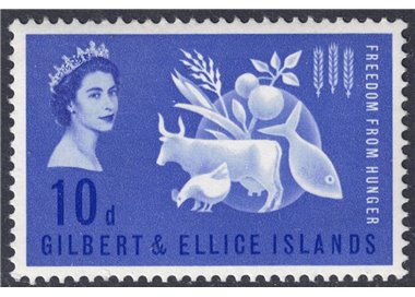 GILBERT & ELLICE ISLANDS 1963 Campagna contro la fame MNH**
