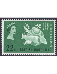 HONDURAS BRITANNICO 1963 Campagna contro la fame MNH**
