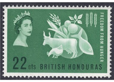 HONDURAS BRITANNICO 1963 Campagna contro la fame MNH**