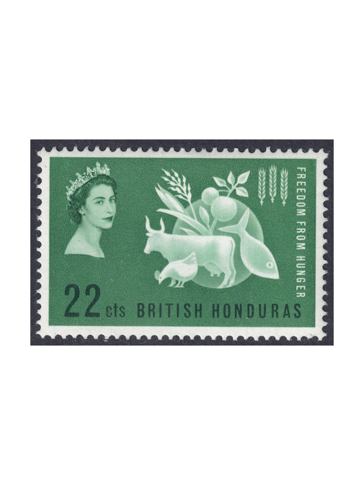 HONDURAS BRITANNICO 1963 Campagna contro la fame MNH**