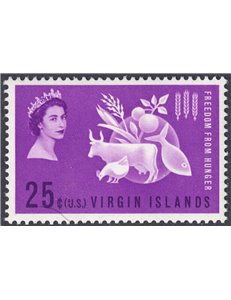 VIRGIN ISLANDS 1963 Campaign Against Hunger MNH**