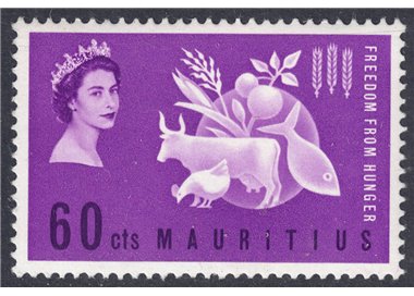 MAURITIUS 1963 Campaign against hunger MNH**