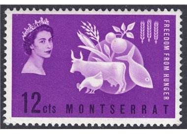 MONTSERRAT 1963 Campagna contro la fame MNH**