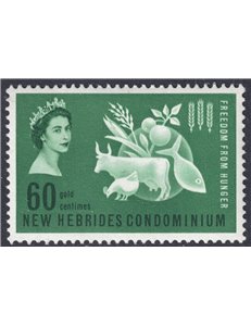 NEW HEBRIDES 1963 Campaign against hunger MNH**