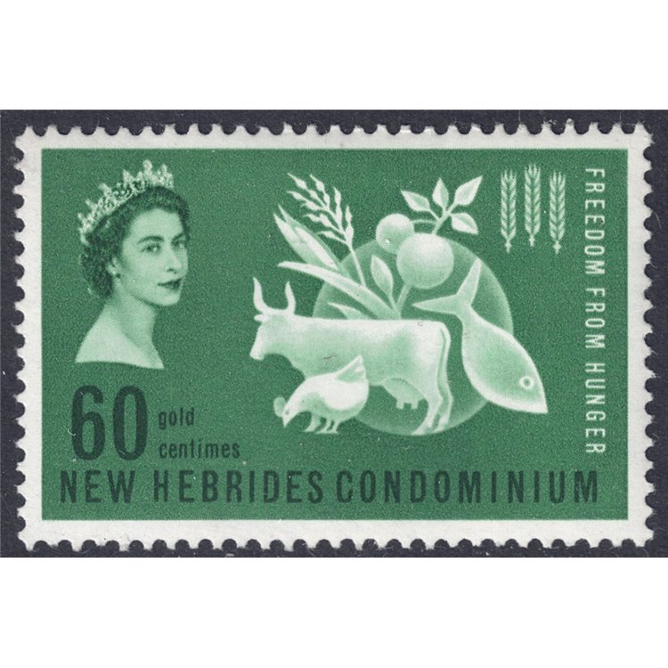 NEW HEBRIDES 1963 Campaign against hunger MNH**