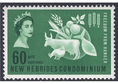 NUOVE EBRIDI 1963 Campagna contro la fame MNH**
