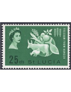 ST. LUCIA 1963 Campagna contro la fame MNH**