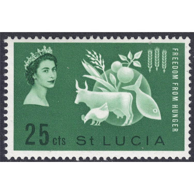 ST. LUCIA 1963 Campaign against hunger MNH**
