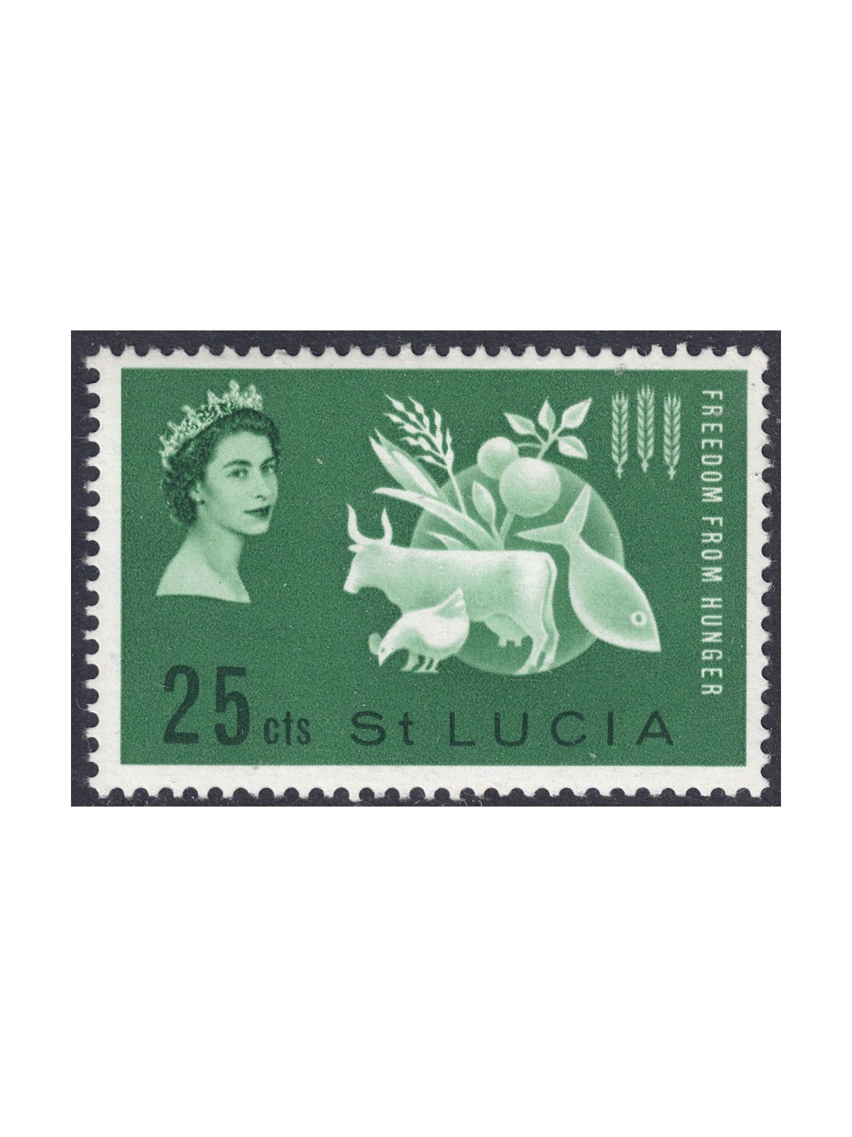 ST. LUCIA 1963 Campaign against hunger MNH**