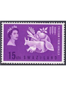 SWAZILAND 1963 Campaign against hunger MNH**
