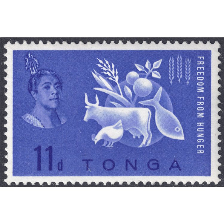 TONGA 1963 Campagna contro la fame MNH**
