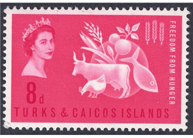 TURKS AND CAICOS 1963 Campaign Against Hunger MNH**
