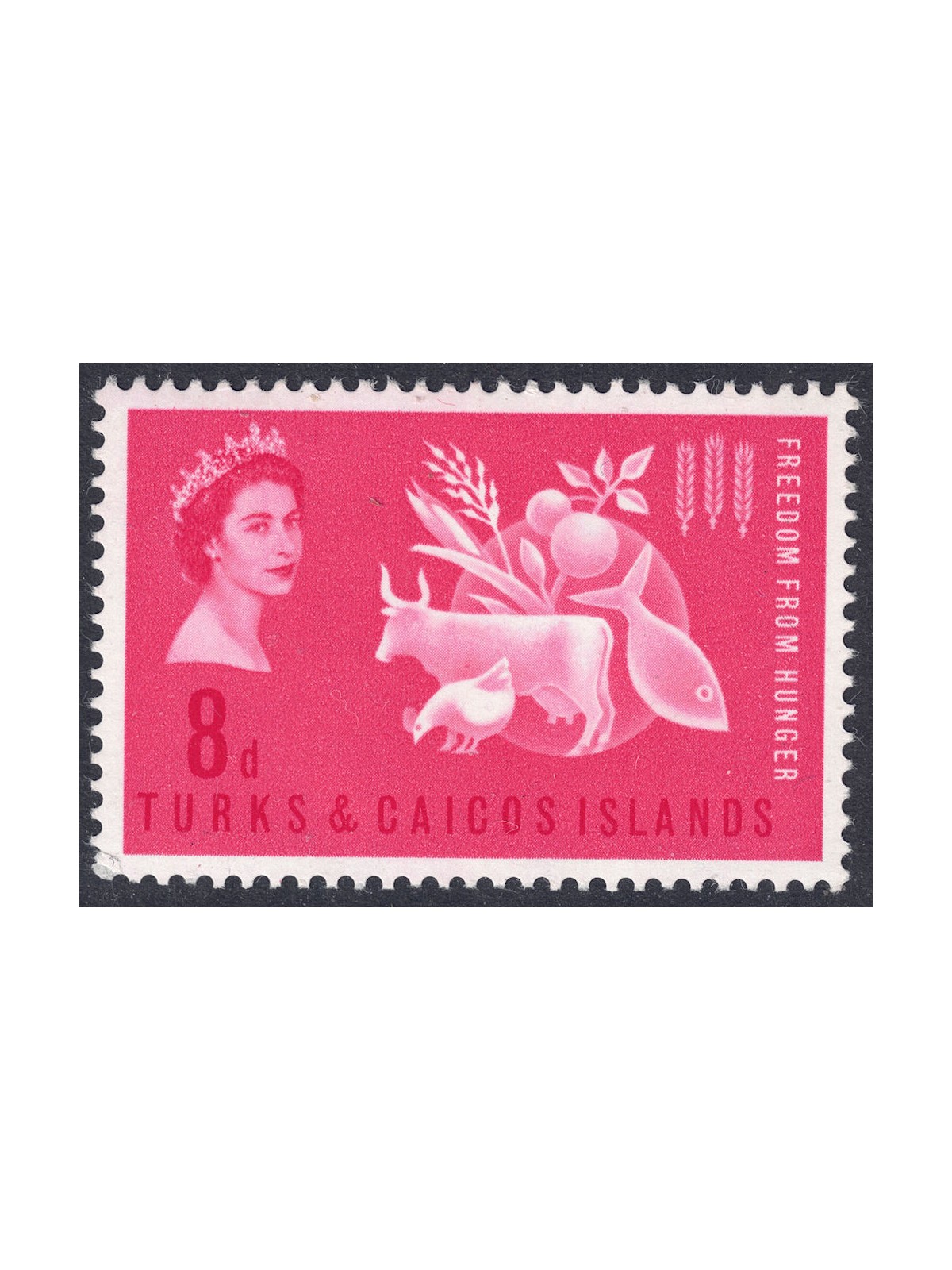 TURKS E CAICOS 1963 Campagna contro la fame MNH**