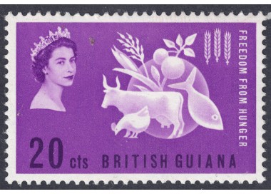 GUYANA 1963 Campaign Against Hunger MNH**
