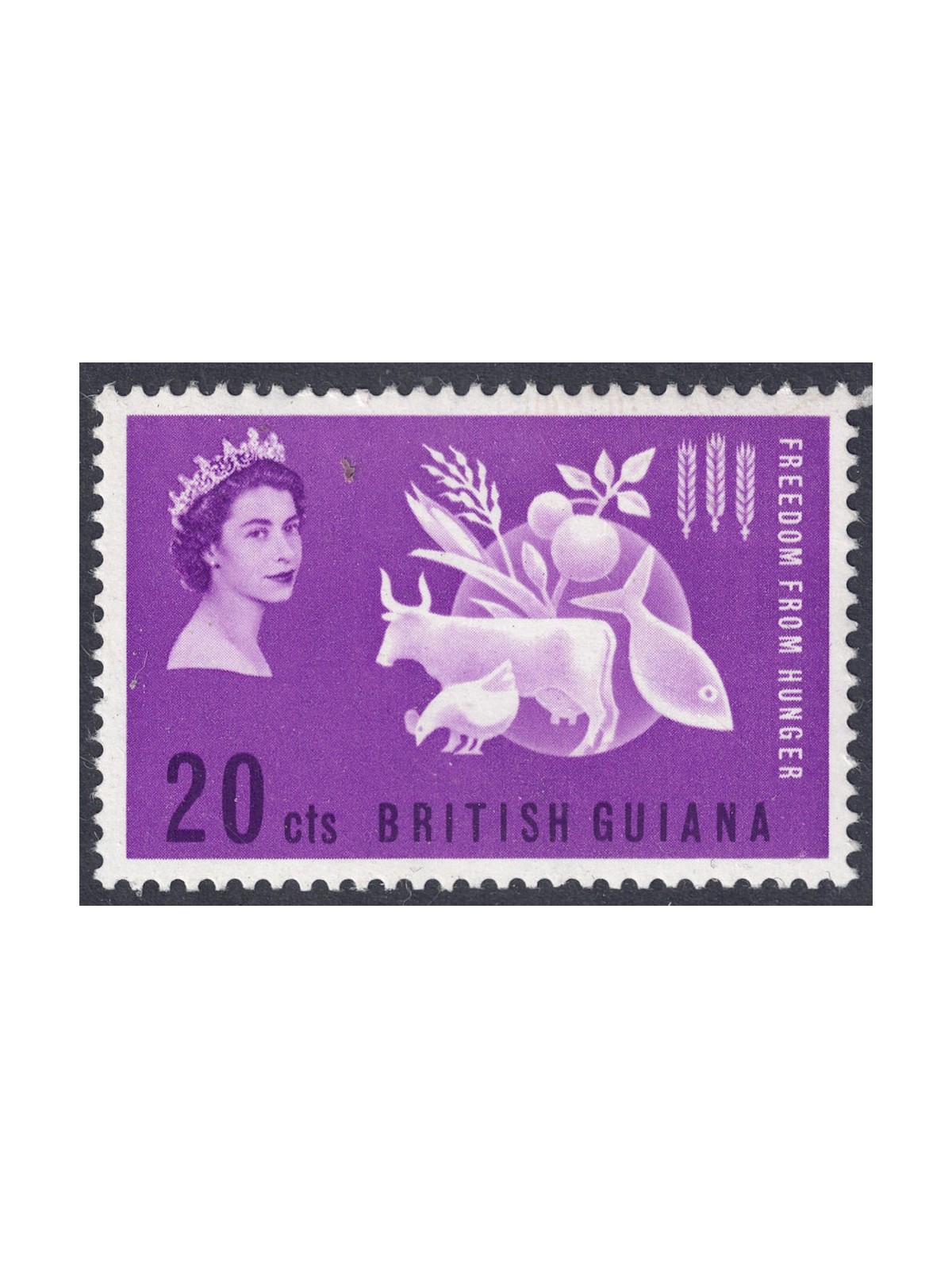 GUYANA 1963 Campaign Against Hunger MNH**