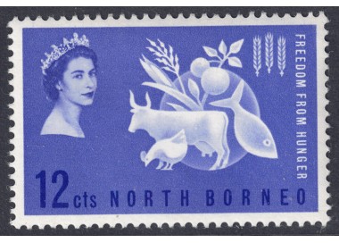 NORTH BORNEO 1963 Campaign Against Hunger MNH**