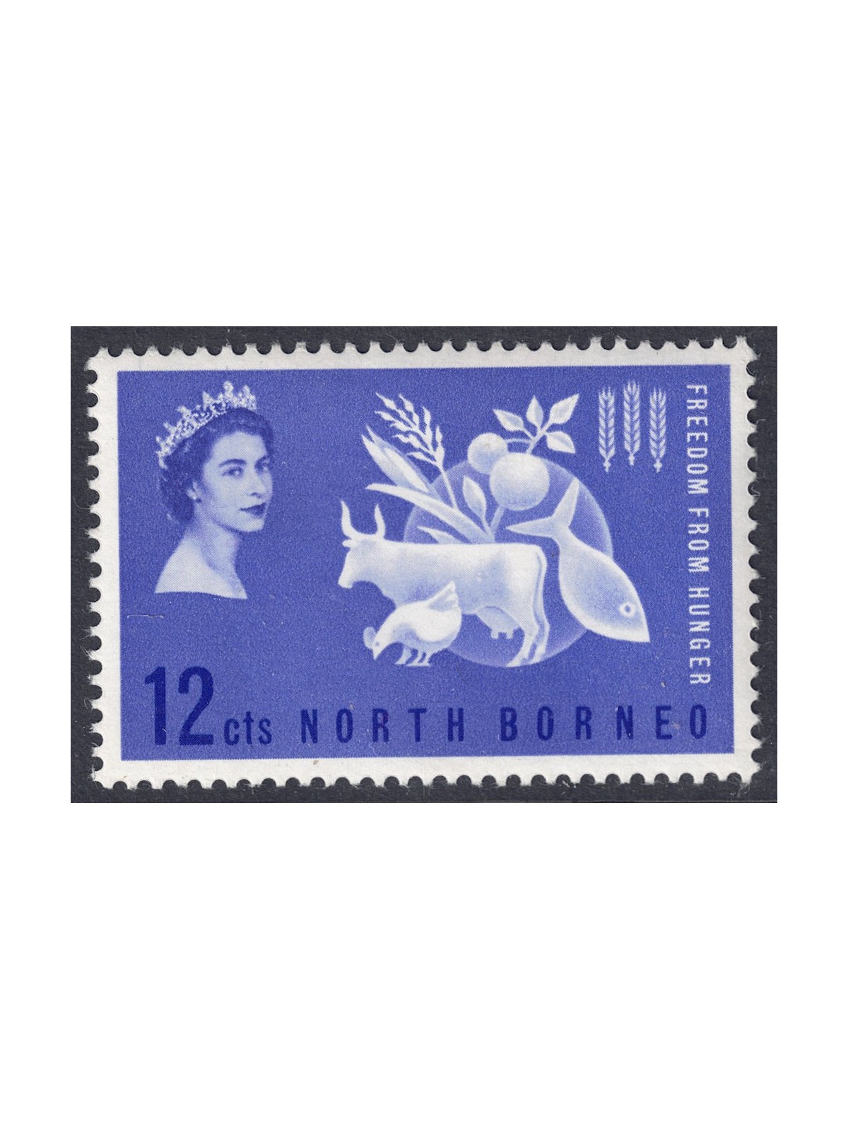 NORTH BORNEO 1963 Campaign Against Hunger MNH**