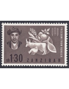 ZANZIBAR 1963 Campagna contro la fame MNH**