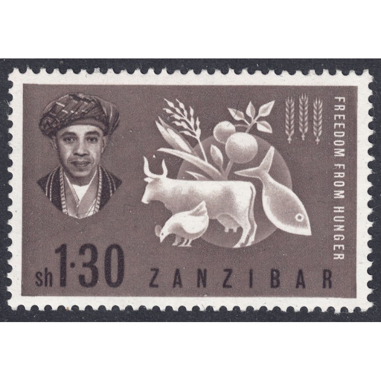 ZANZIBAR 1963 Campagna contro la fame MNH**