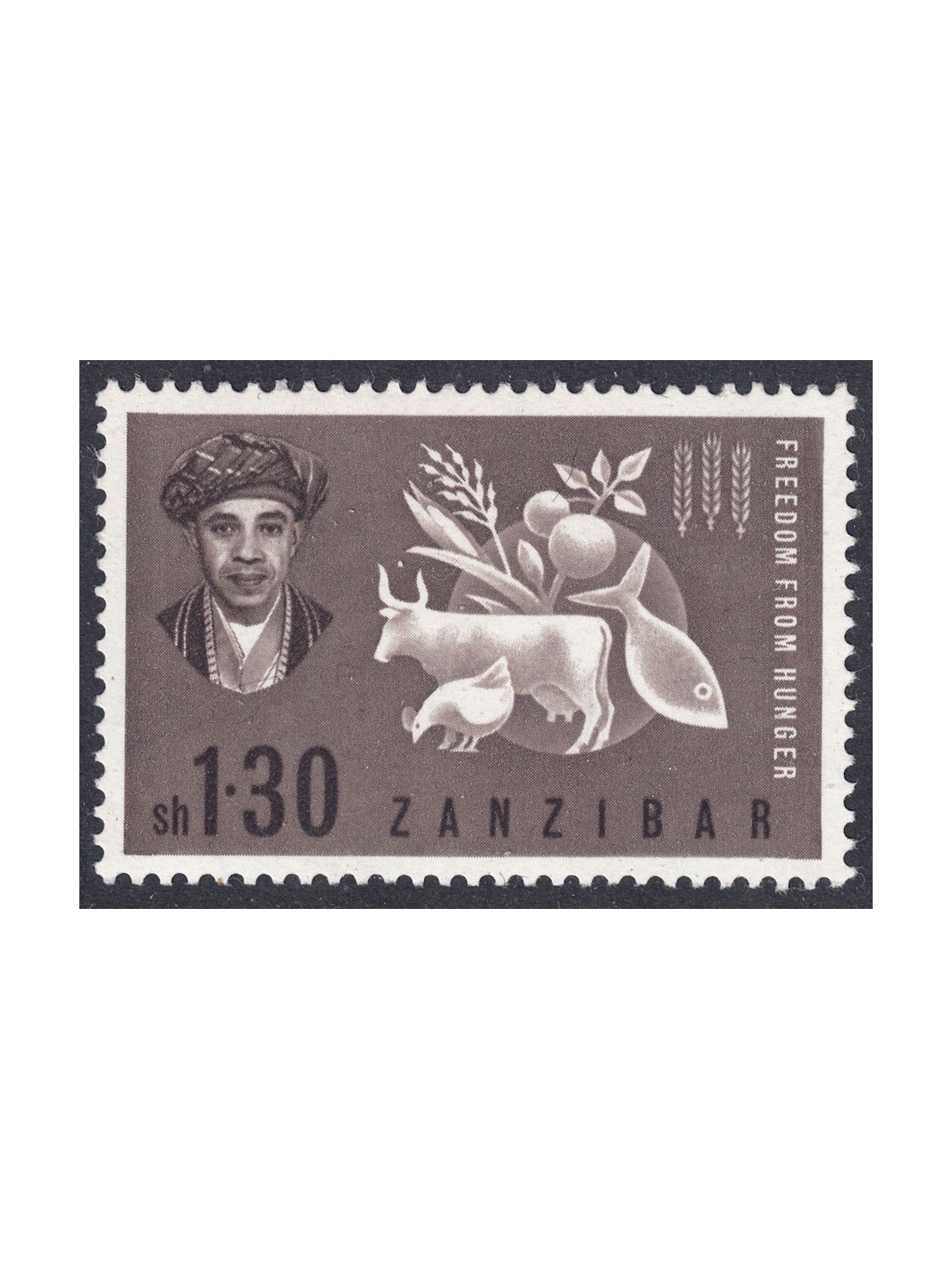 ZANZIBAR 1963 Campagna contro la fame MNH**
