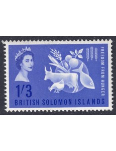SOLOMON 1963 Campaign Against Hunger MNH**