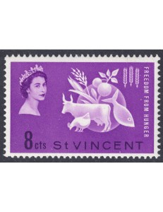 ST. VINCENT 1963 Campagna contro la fame MNH**