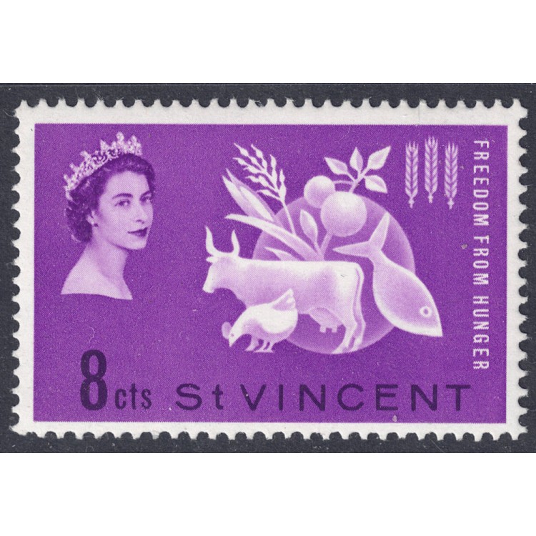ST. VINCENT 1963 Campaign against hunger MNH**