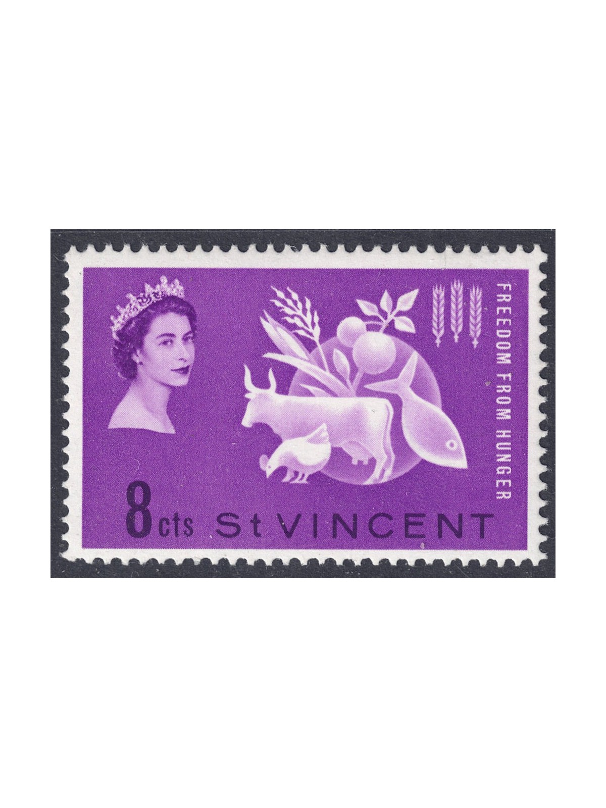 ST. VINCENT 1963 Campaign against hunger MNH**