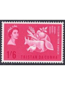 TRISTAN DA CUNHA 1963 Campaign against hunger MNH**
