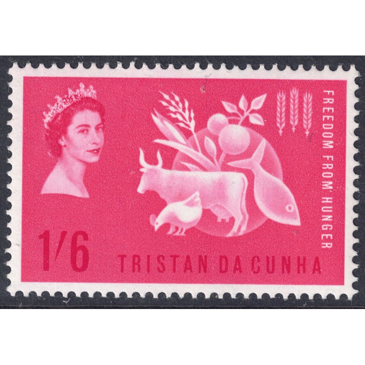 TRISTAN DA CUNHA 1963 Campaign against hunger MNH**