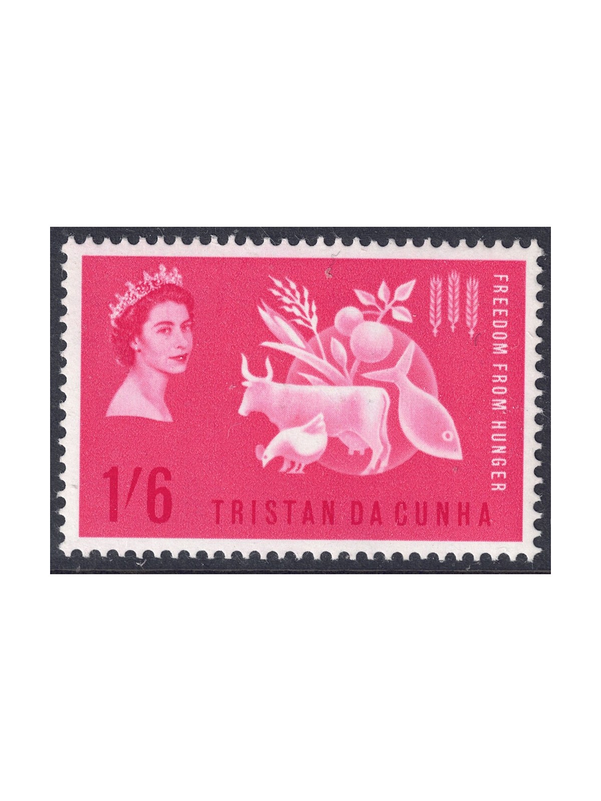 TRISTAN DA CUNHA 1963 Campaign against hunger MNH**