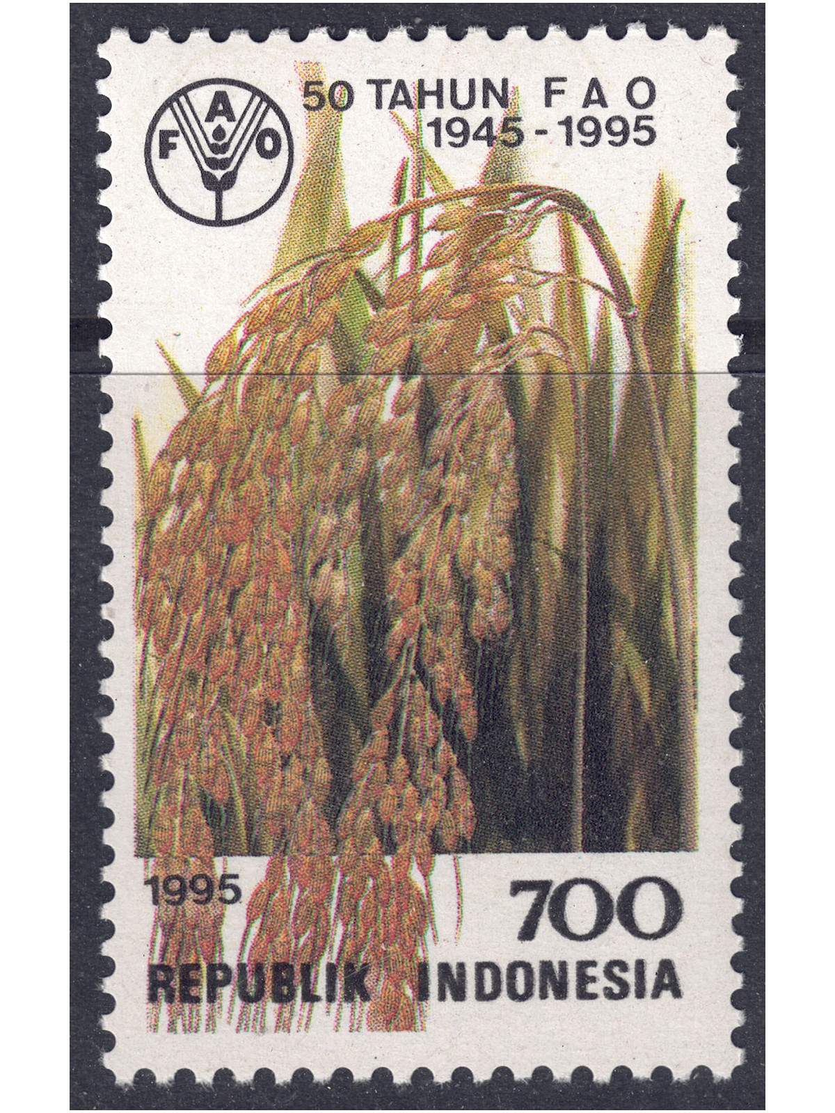 INDONESIA 1995 Anniversary FAO MNH**