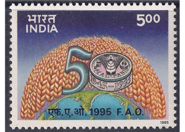 INDIA 1995 Anniversary FAO MNH**