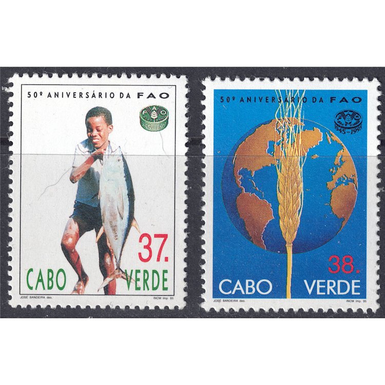 CAPO VERDE 1995 Anniversario FAO 2v MNH**