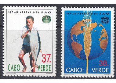 CAPO VERDE 1995 Anniversario FAO 2v MNH**