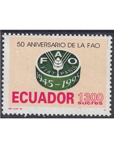 ECUADOR 1995 Anniversary FAO MNH**