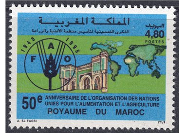 MOROCCO 1995 Anniversary FAO MNH**