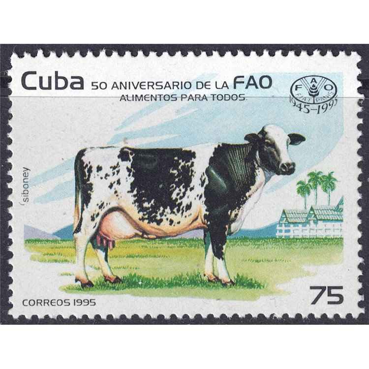 CUBA 1995 Anniversario FAO MNH**