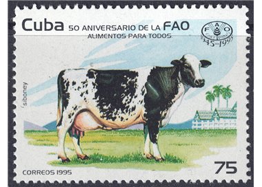 CUBA 1995 Anniversary FAO MNH**