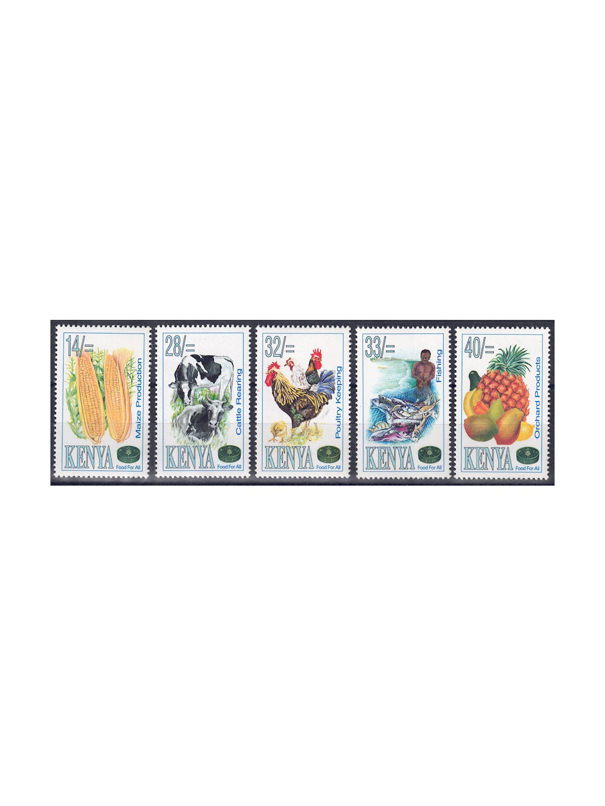 KENYA 1995 Anniversary FAO 5v MNH**