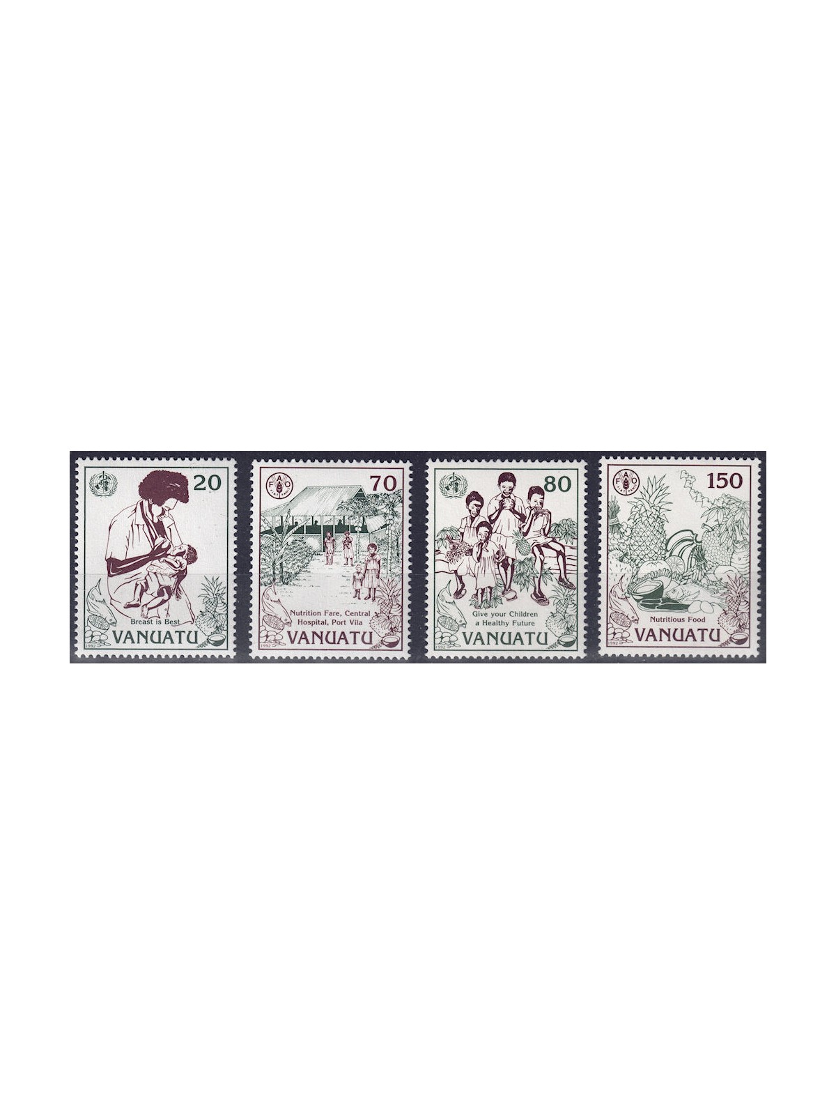 VANUATU 1992 World Food Day 4v MNH**