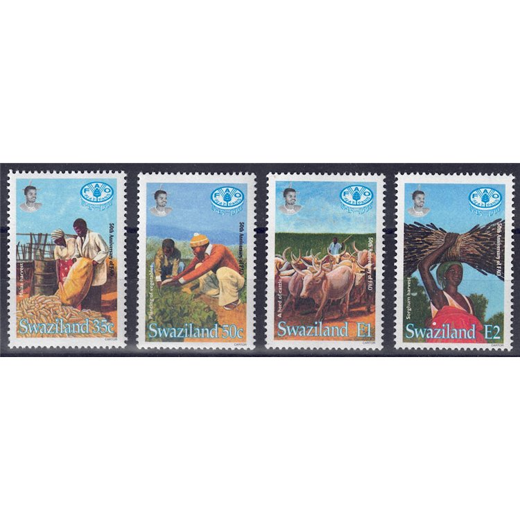 SWAZILAND 1995 Anniversary FAO 4v MNH**