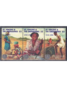 ST. VINCENT 1995 Anniversary FAO 3v MNH**