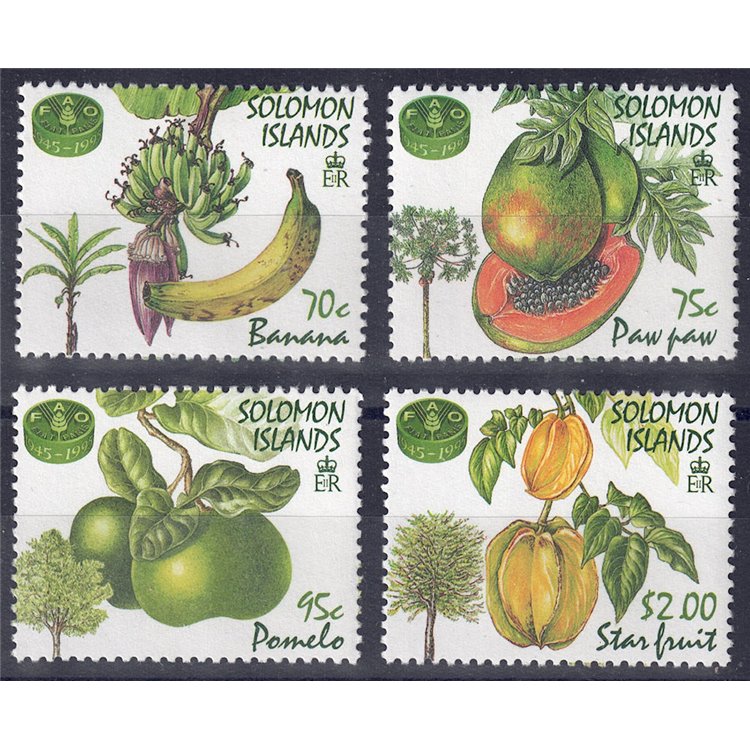 SOLOMON 1995 Anniversario FAO 4v MNH**