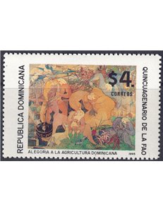 DOMINICAN REPUBLIC 1995 Anniversary FAO MNH**